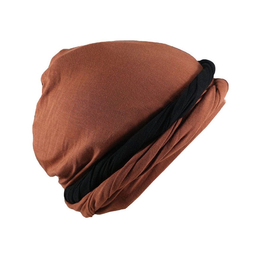 nevermindyrhead Color Block Turban for Men Twist Head Wraps Durag Satin Lined Unisex Scarf Tie Wave Cap