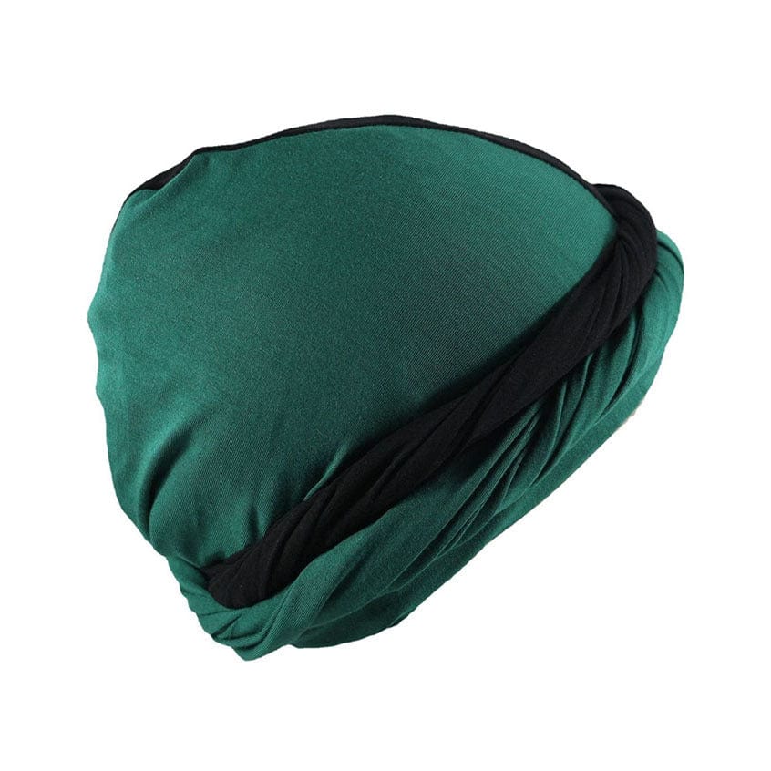 nevermindyrhead Color Block Turban for Men Twist Head Wraps Durag Satin Lined Unisex Scarf Tie Wave Cap