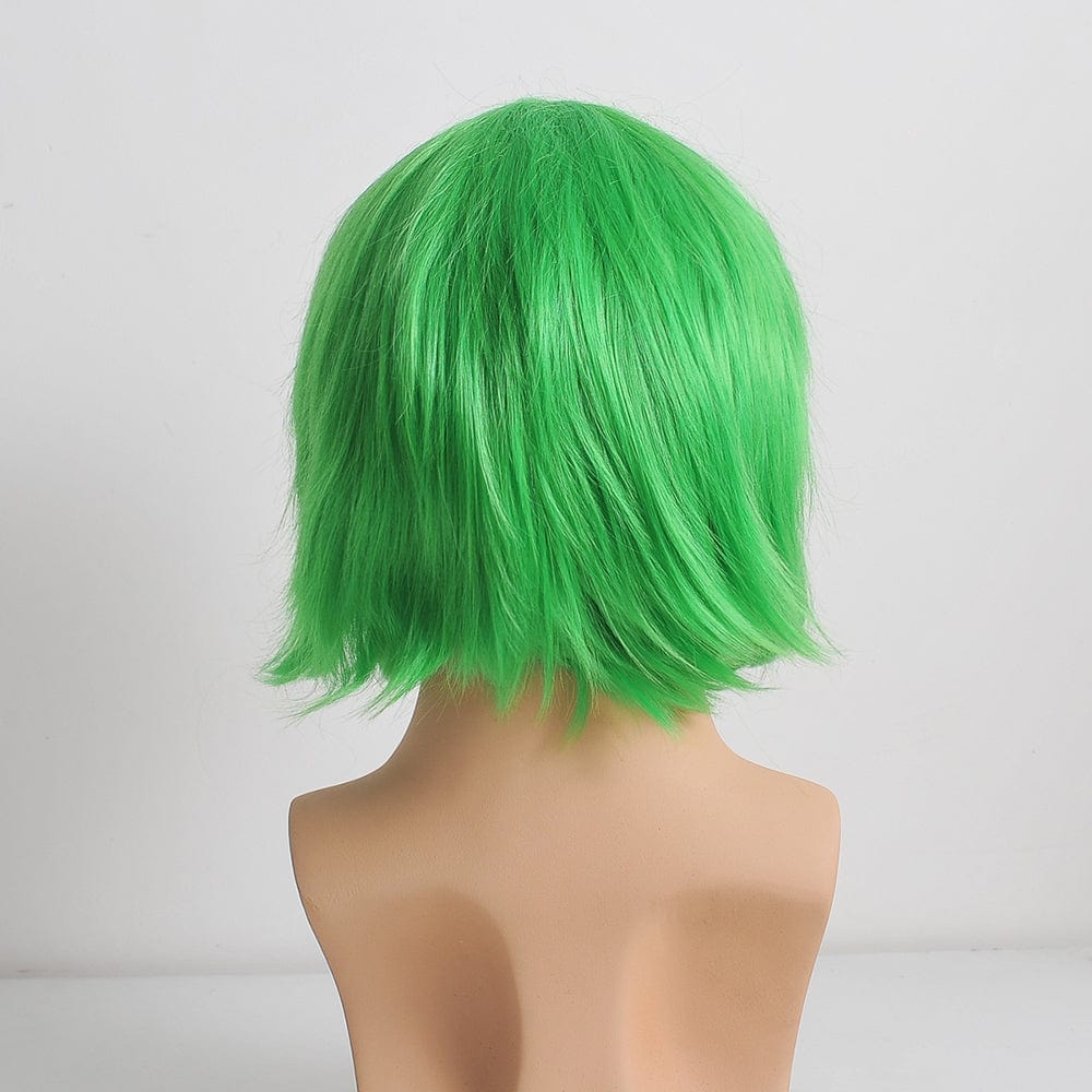 nevermindyrhead Men Green Short Straight Long Bangs Cosplay Anime Wig 3 Colors