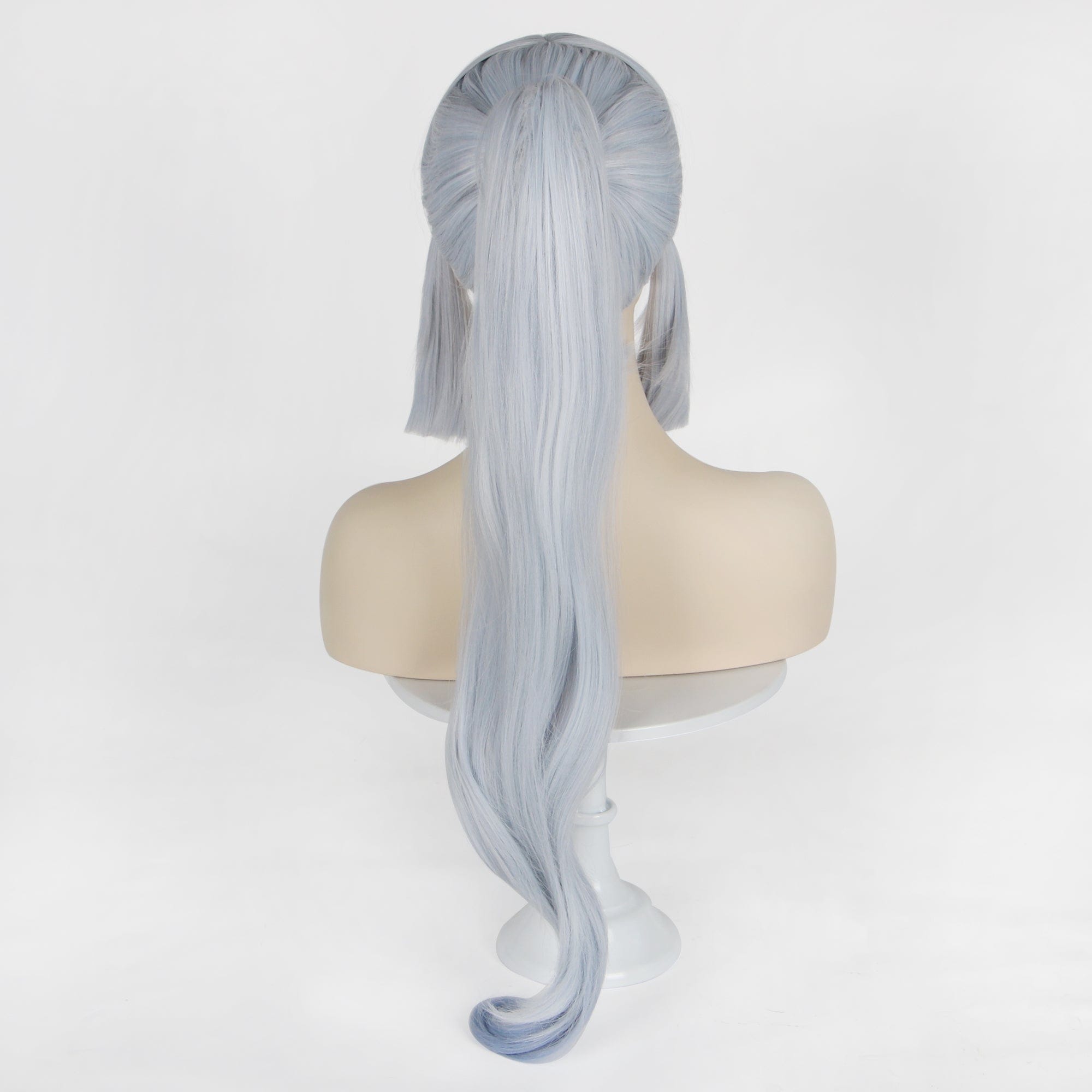 Women Ombre Greyish Blue Long Ponytail Japanese Princess Style 