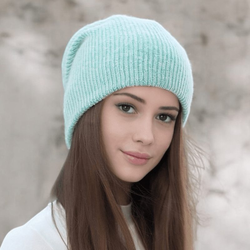 nevermindyrhead Women’s Chunky Knit  Beanie Soft & Stretchy Warm Hat for Autumn Winter