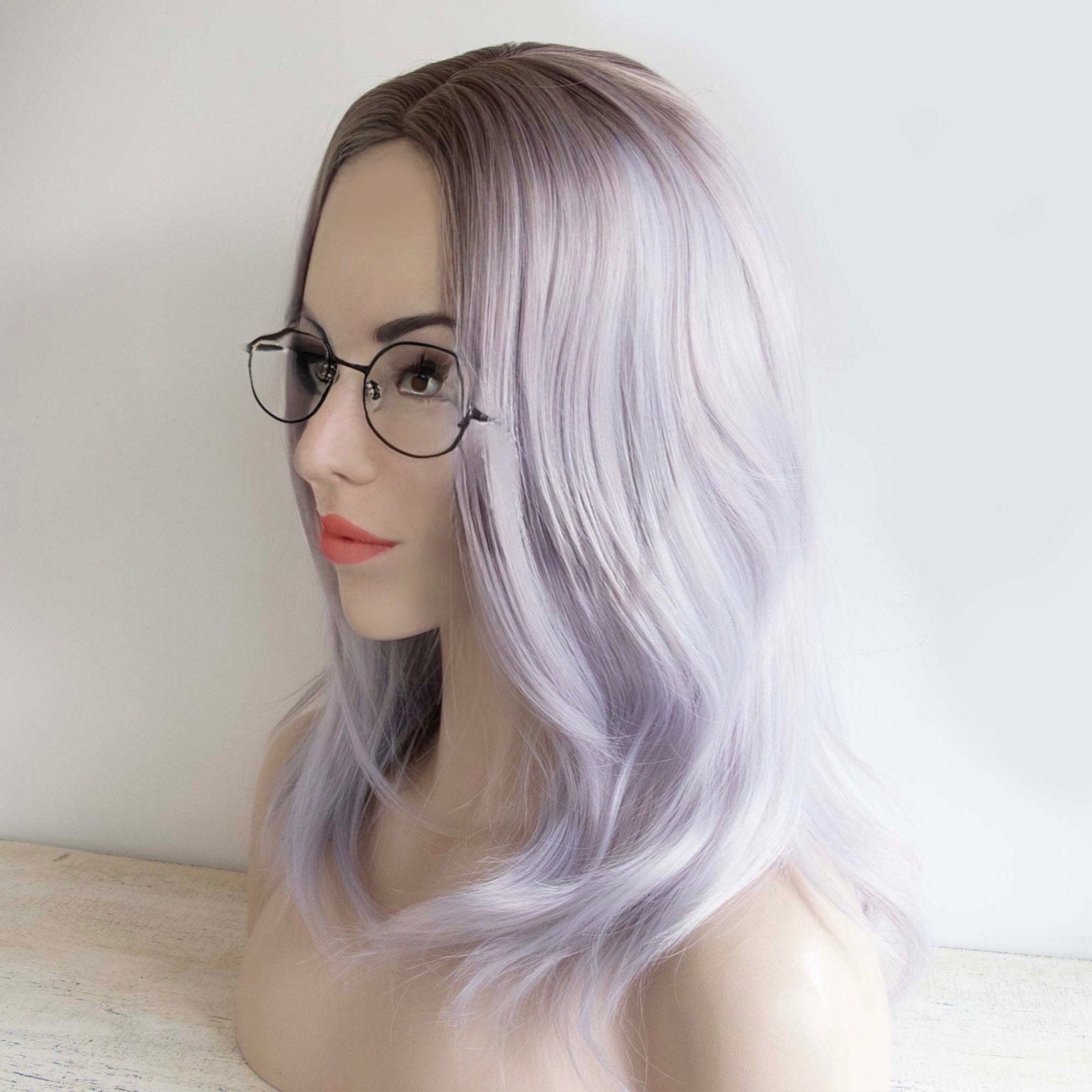 Straight lavender outlet hair