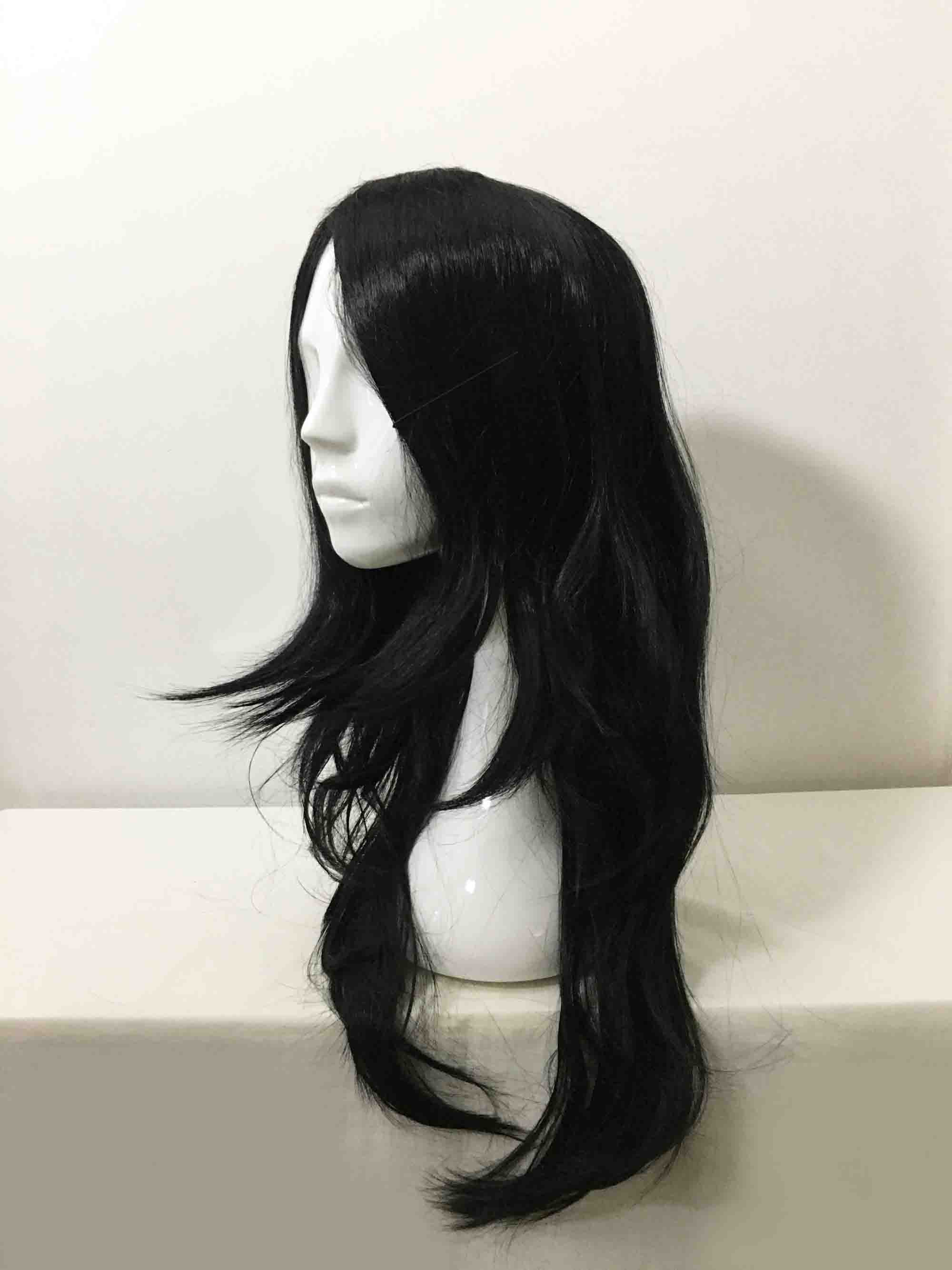 Black cosplay cheap wig