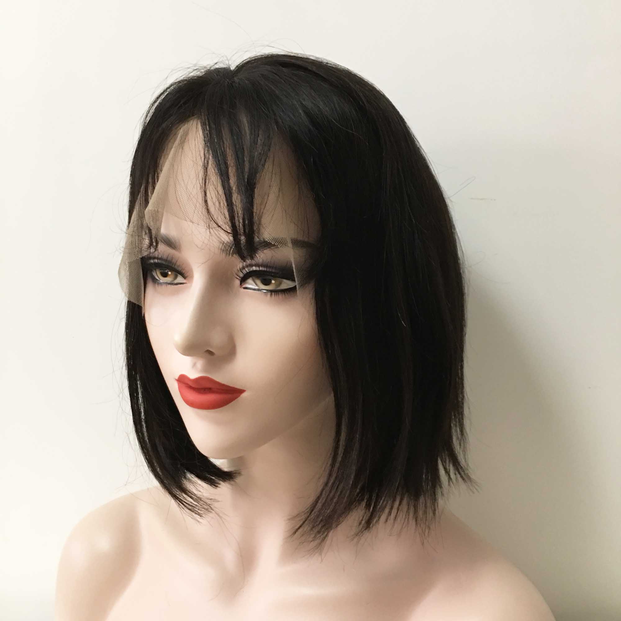 Lace front short clearance black wig