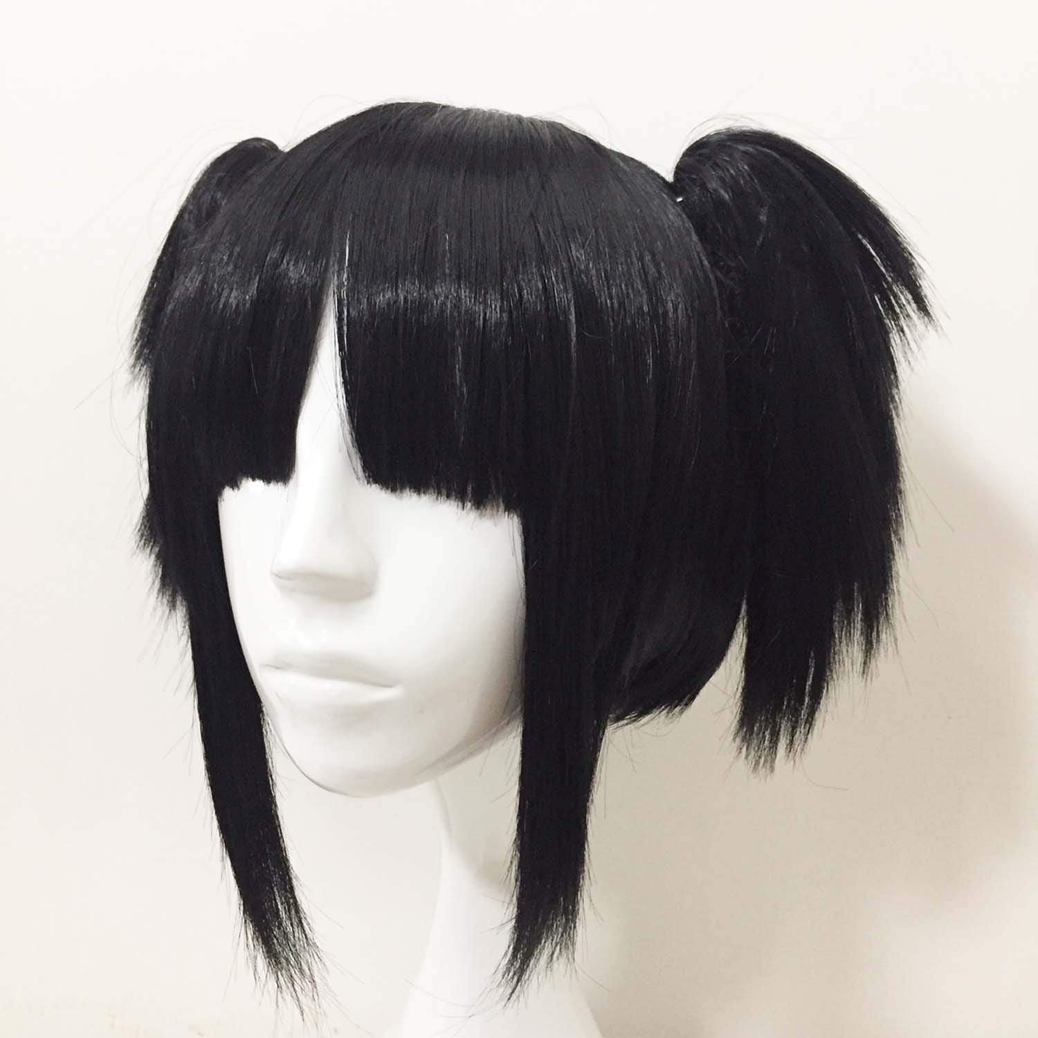 Black pigtail cosplay wig sale