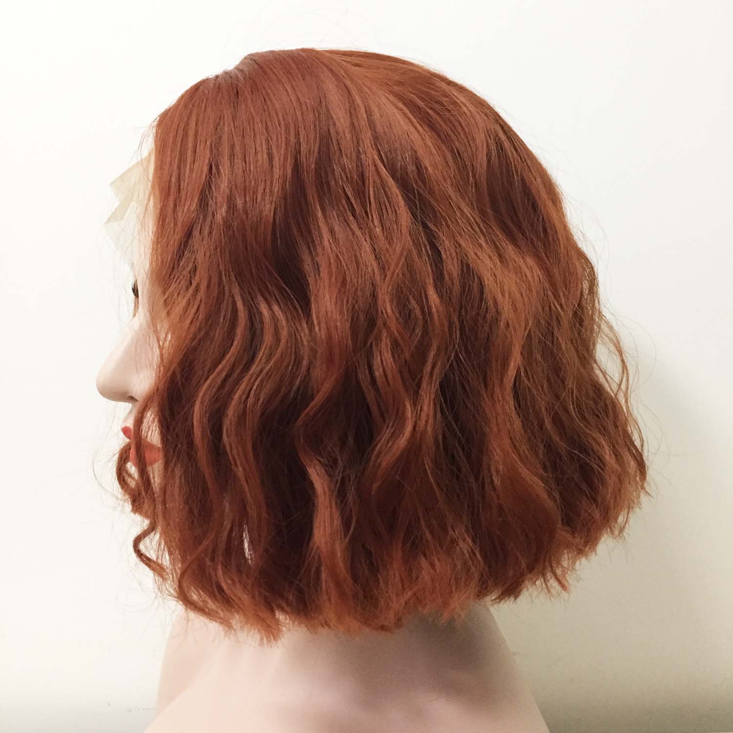 Short curly outlet auburn wig