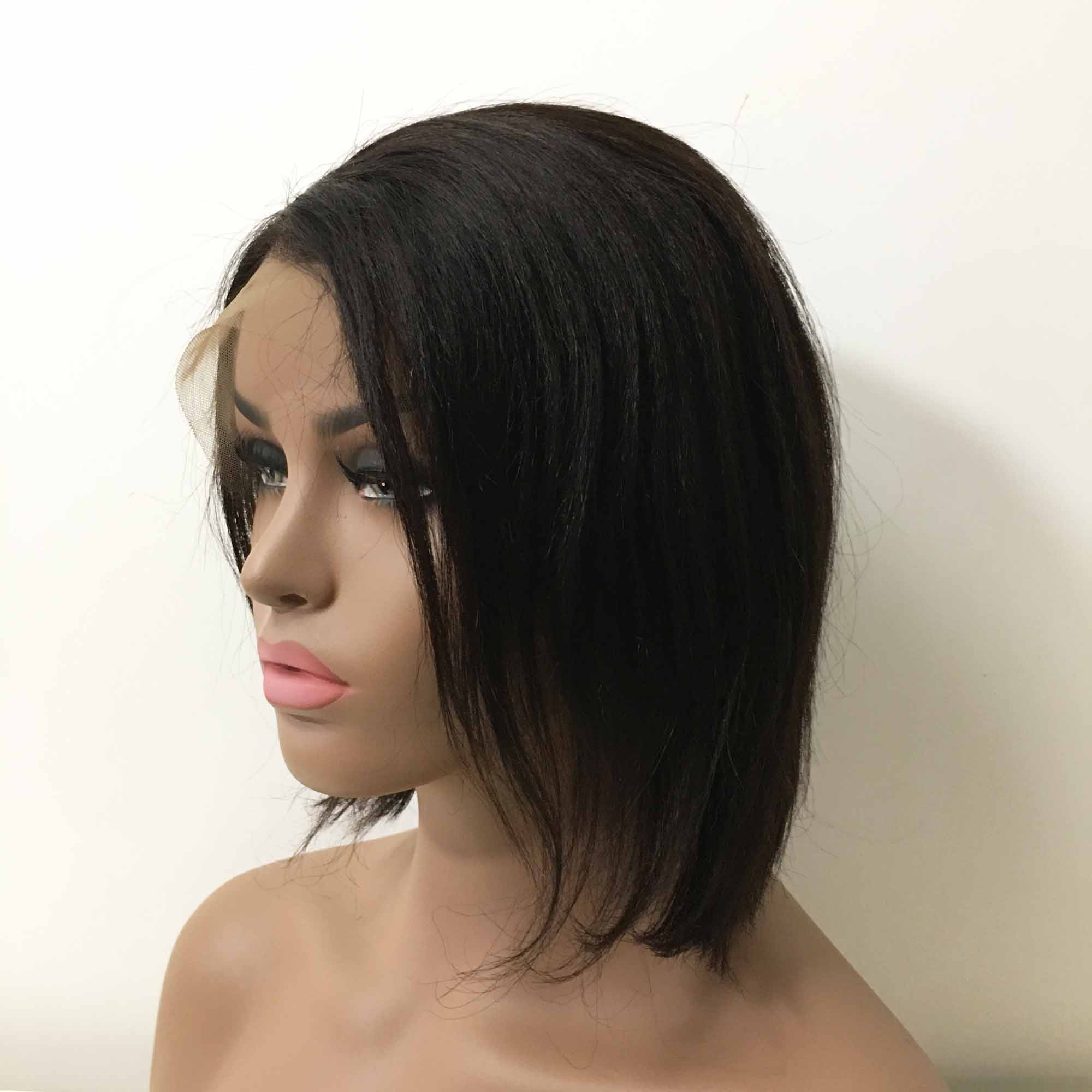 Short yaki hotsell lace front wigs